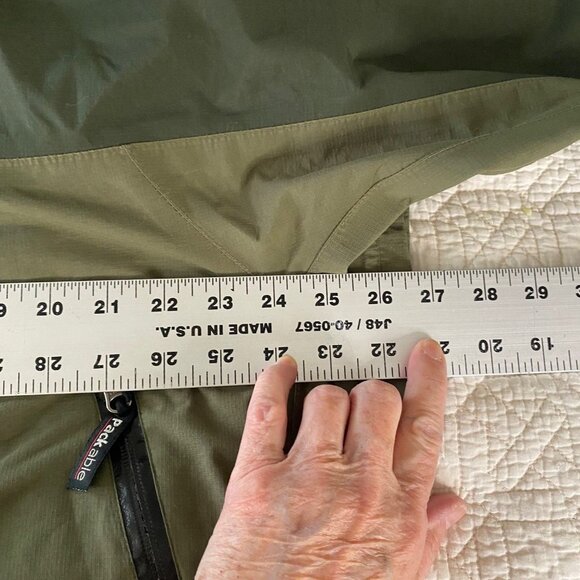 TecH20 Guide Series Hooded Waterproof Breathable Green Nylon Full Zip Raincoat L - Picture 8 of 11